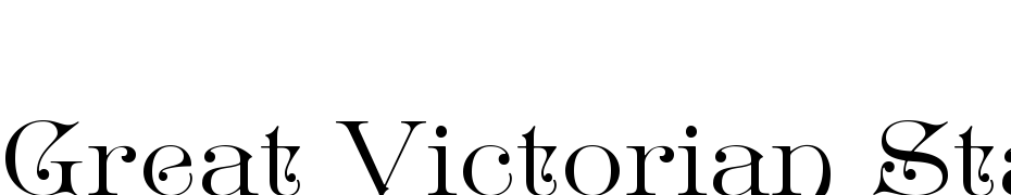 Great Victorian Standard Yazı tipi ücretsiz indir